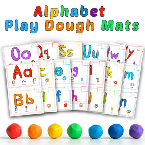 Alphabet Play Dough Mats (with Free Printable Included)