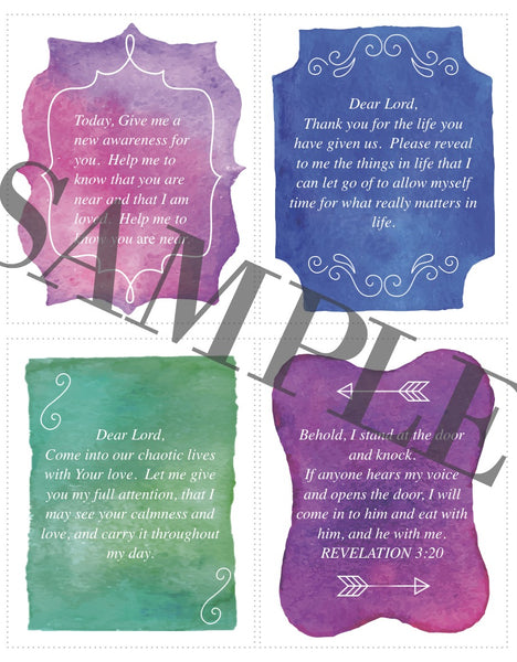 Lent Prayer Cards