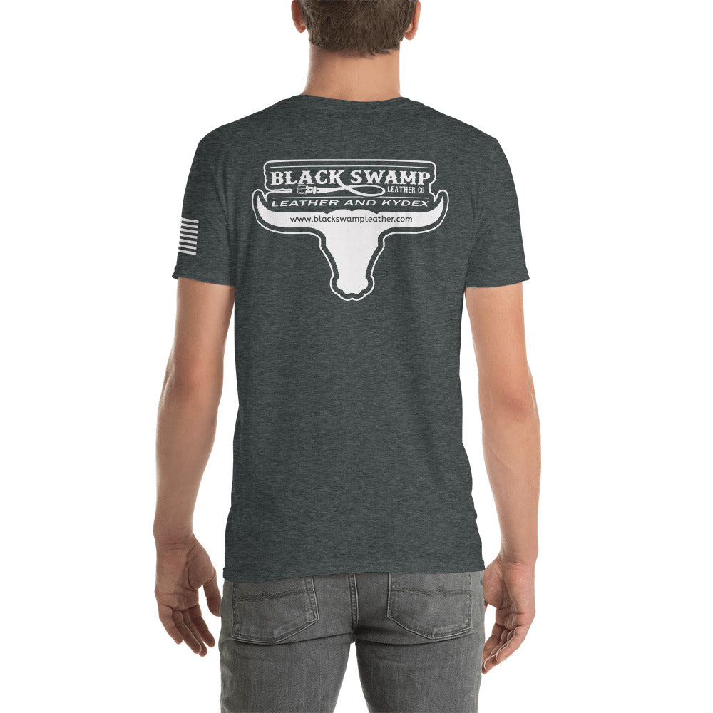 Short-Sleeve Unisex T-Shirt with Longhorn Logo