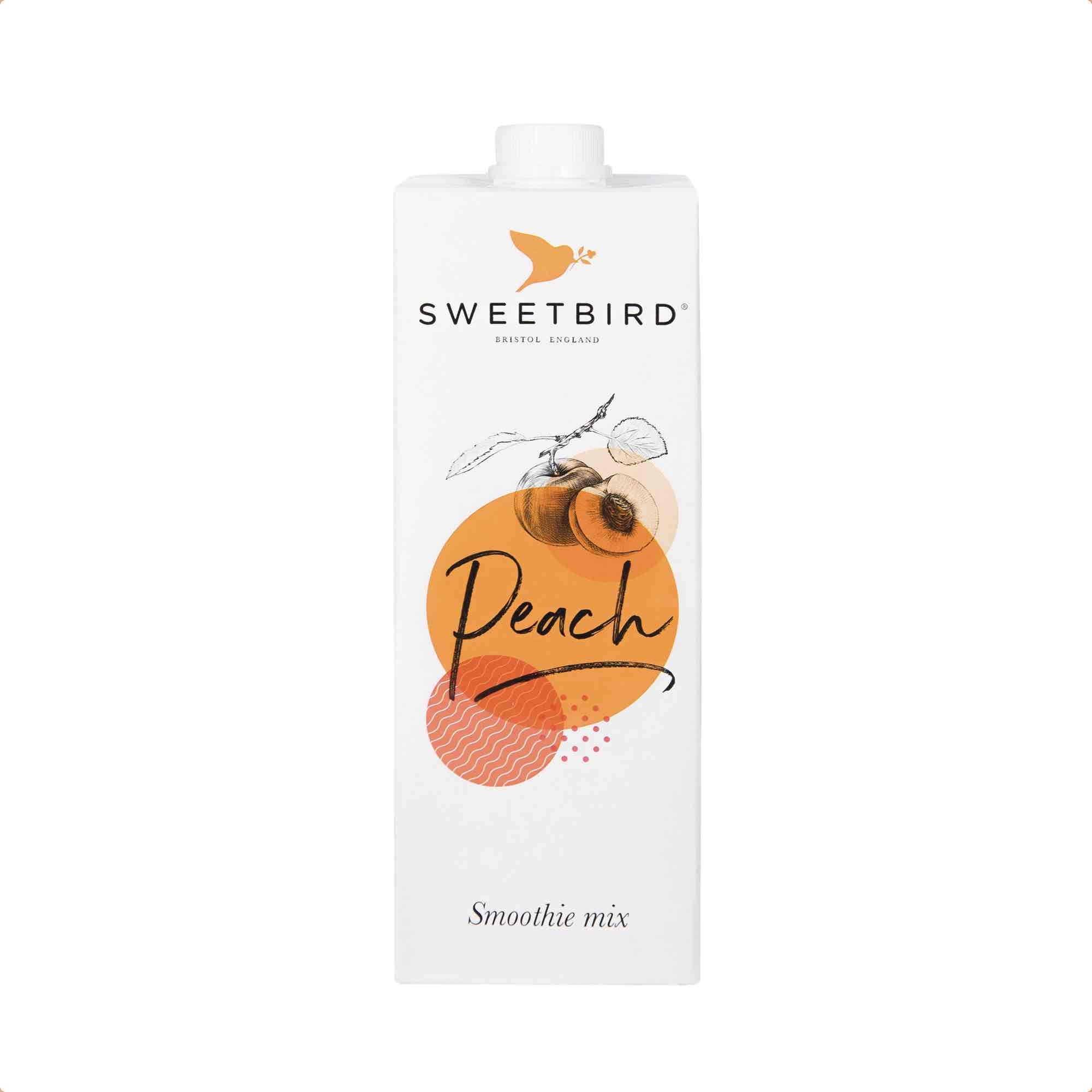 Sweetbird Peach Smoothie Mix - 1L Carton | Clumsy Goat Coffee