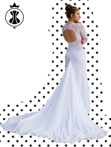 Pattern: Cupped Wedding Dress with Open Back – Corset Academy