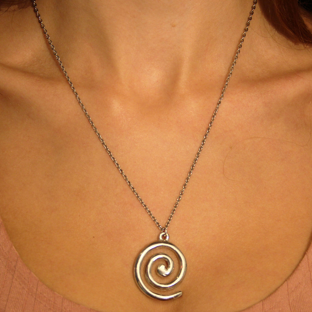 Pewter Spiral necklace (PN432) – Avebury Henge Shop : Celtic & Pagan