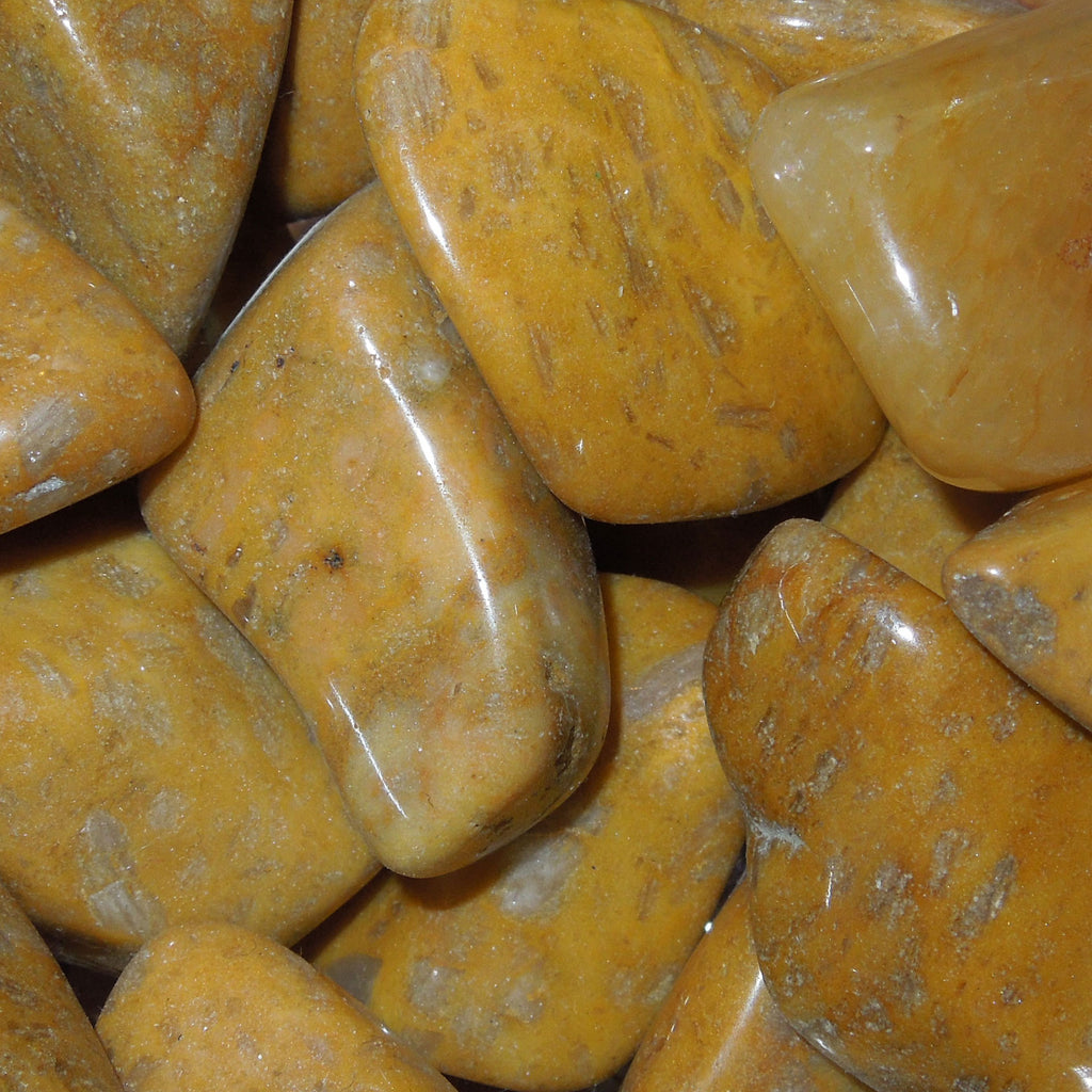 raw yellow jasper stone