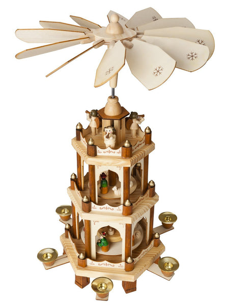 BRUBAKER Wooden Christmas Pyramid - 18 Inches - 3 Tier ...