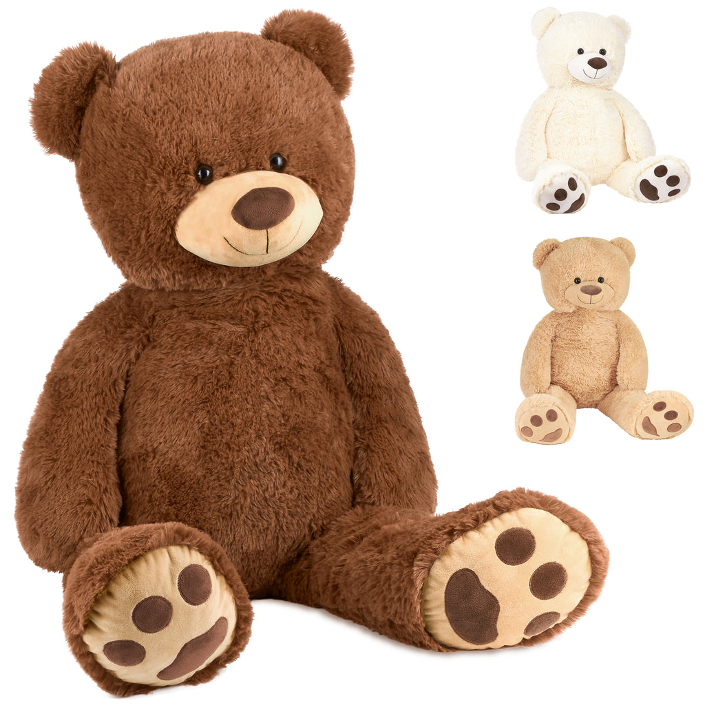 BRUBAKER Teddy Bear Inches - Soft Toy - Plush Cuddly Toy - Love
