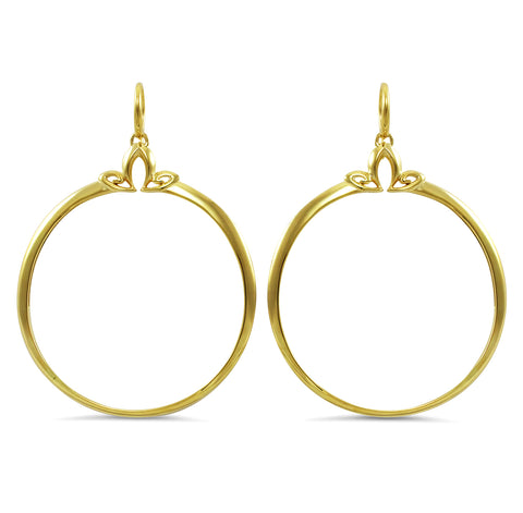 Portrait Hoops in Gold