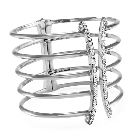 SCEPTRE Corset Pavé Luxe Cuff Bracelet