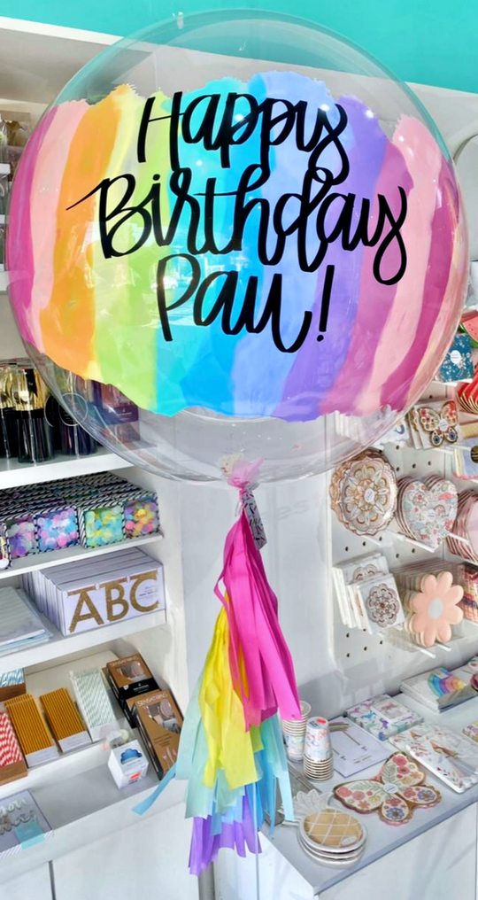 ABC Store - Arreglo de globos transparentes personalizados