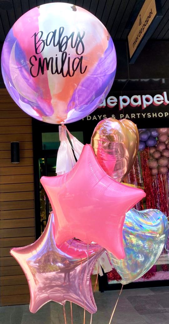 Bouquet Gigantes de Látex Confetti – Miel de Papel