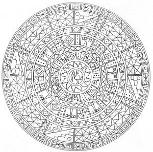 Aztec Mandala Design