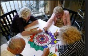 Adult Coloring Book Sets in Retirement Homes