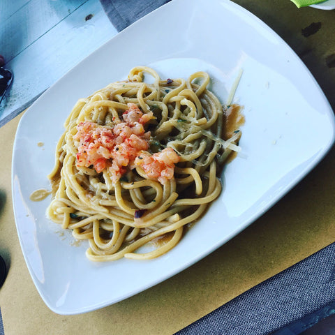 seafood pasta in Bruculi