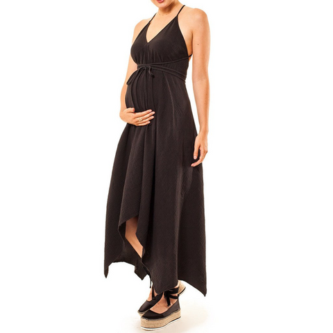 Black maternity dress