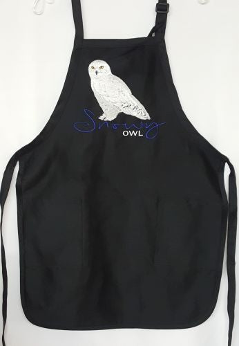 Snowy Owl Embroidered Apron