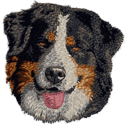 Bernese Mountain Dog Embroidered Patch (2.9 Inches Tall)
