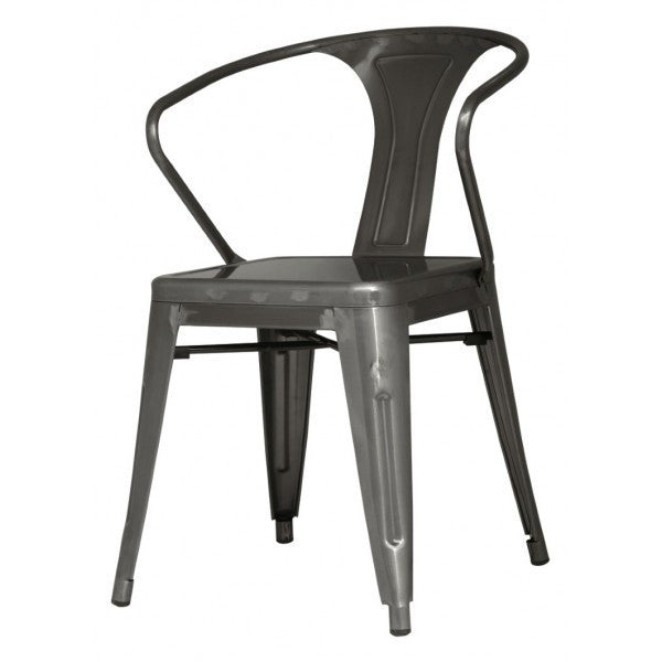 steel arm chair