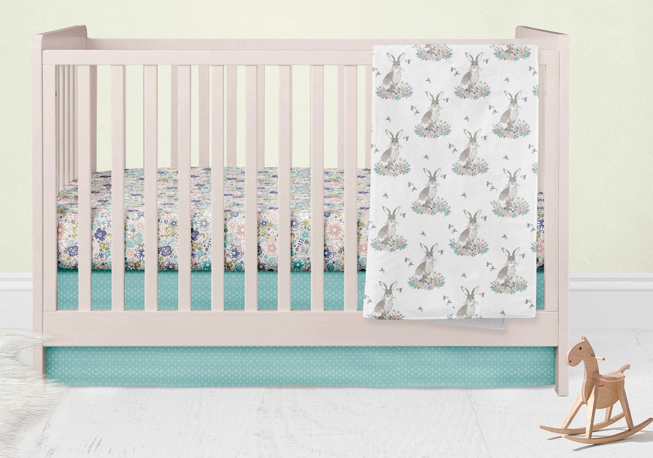 crib sheet and changing pad cover set