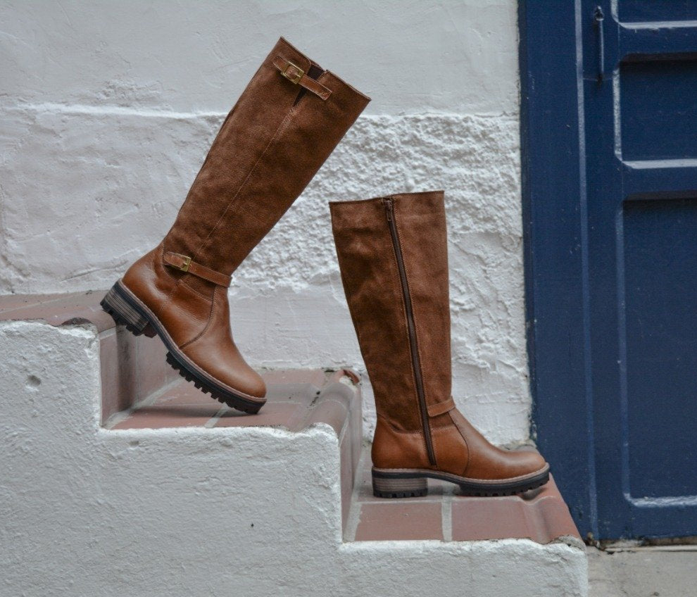 womens leather boots on sale