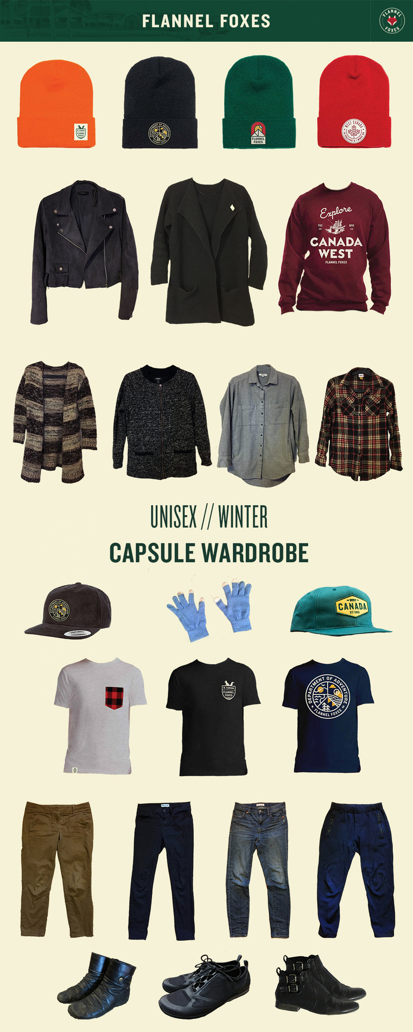 Unisex Winter Capsule Wardrobe