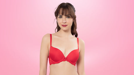 Red Classic Push-Up Bra for VDay 2024