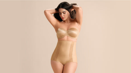 Image:High-Waisted Shapewear providing seamless support and comfort for a flattering silhouette