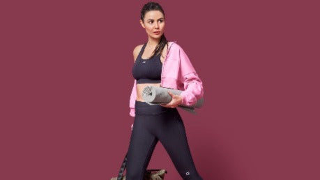 Model Wearing Athleisure Wear Collection by amante