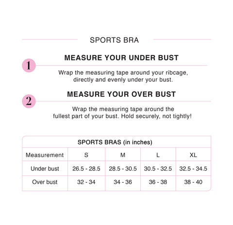 large bra sizes chart