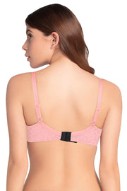 Lace Dream Padded Wired Lace Bra - Salmon Rose_Sun.C