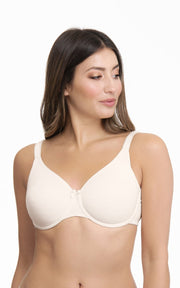 Ultimo Essential Cotton Non-Padded Wired Bra - Whitesmoke Color