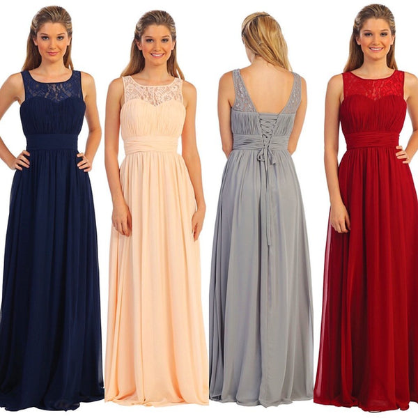 New Design Chiffon Cheap Floor-length A-line Bridesmaid Dresses, weddi ...