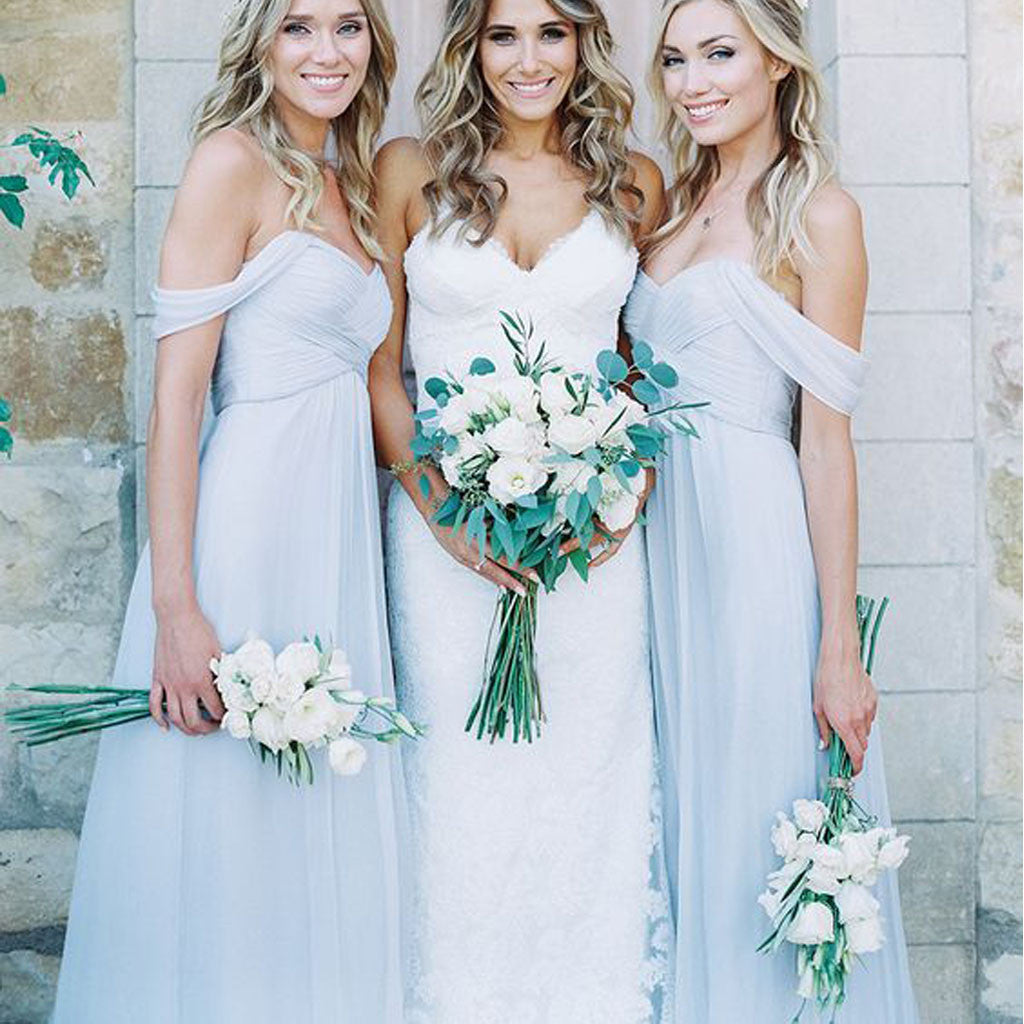 light blue bridesmaids dresses