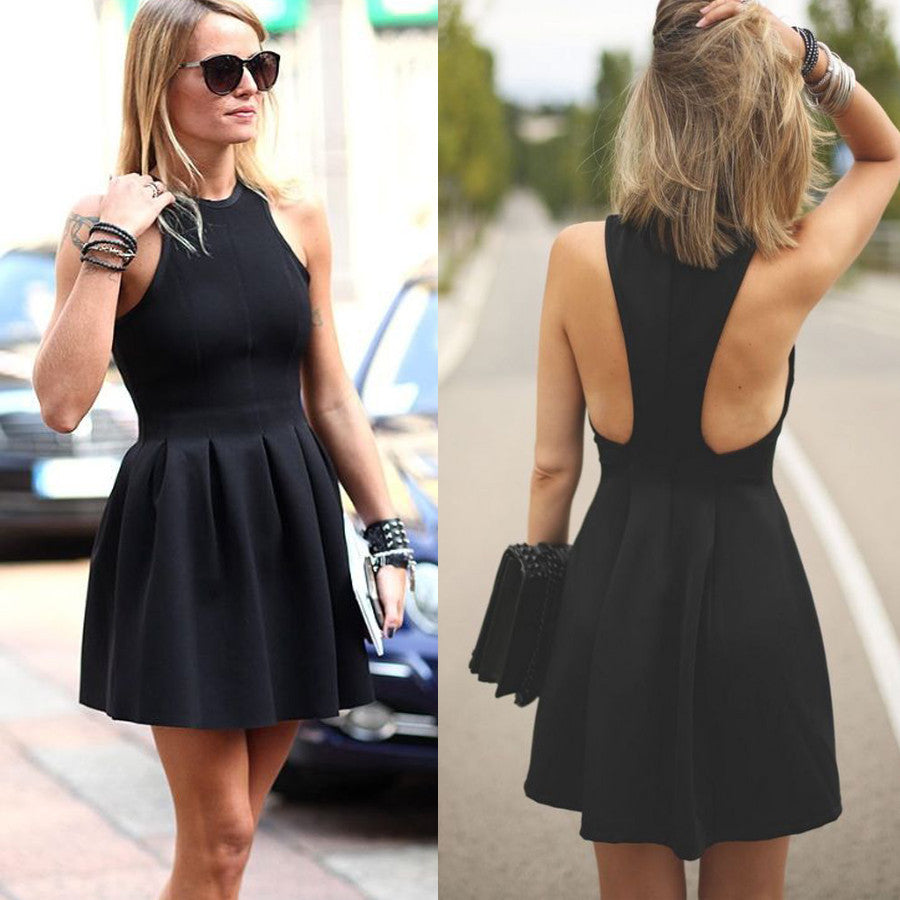 popular stain black simple vintage freshman cocktail homecoming prom d ...