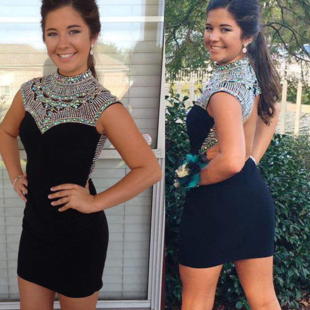 tight open back homecoming dresses