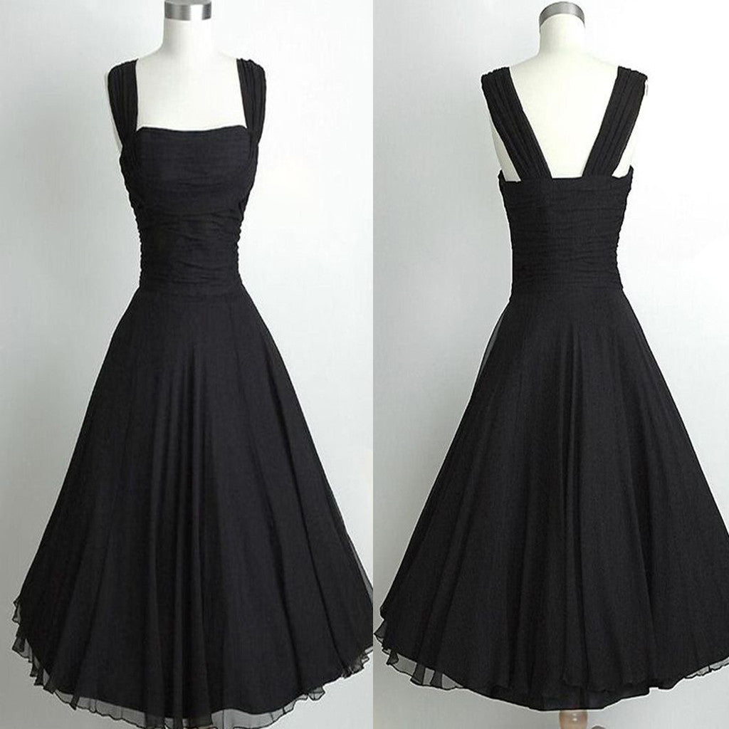 simple casual black dress