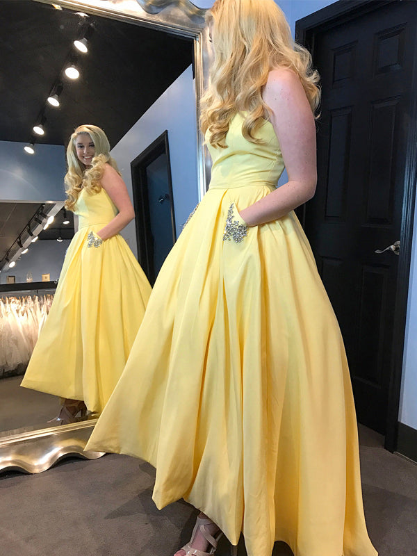 ball gown high low dress