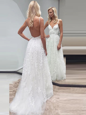 plain beach wedding dresses