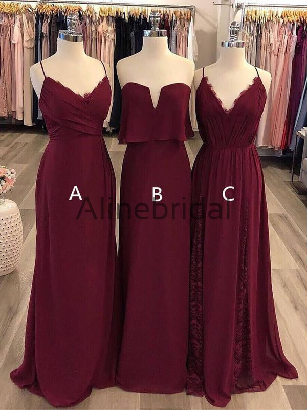 simple maroon dress