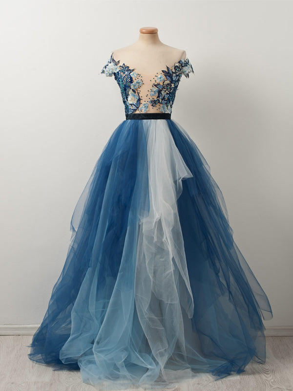 gradient ball gown