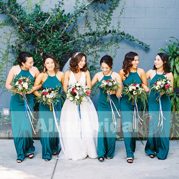 teal dress bridesmaid