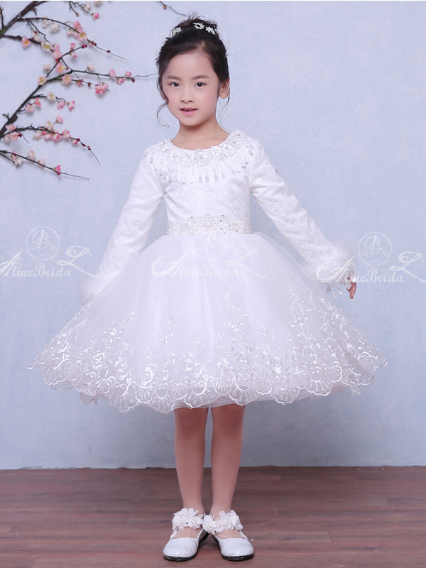 winter wedding flower girl dresses