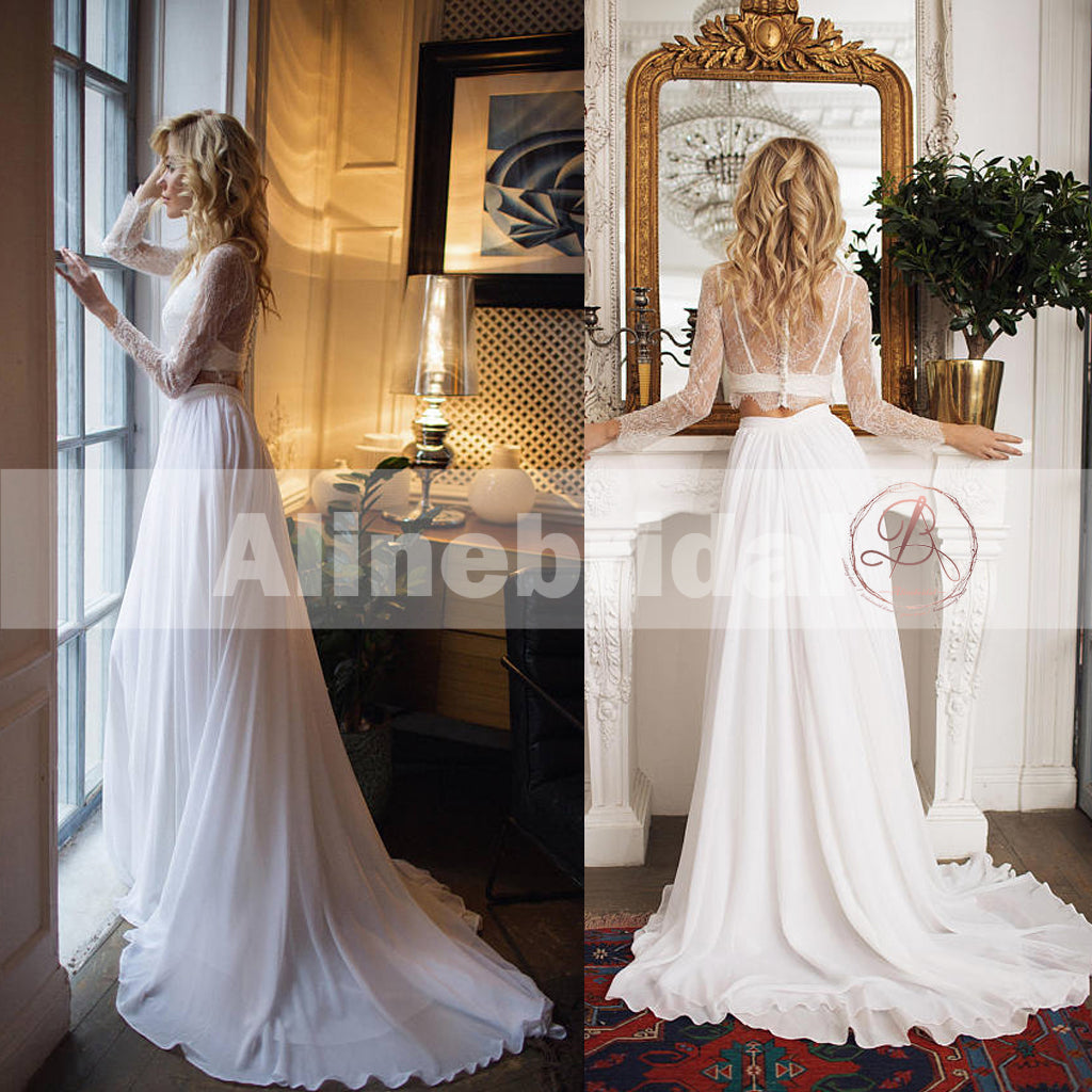 bridesmaid dress lace top chiffon bottom