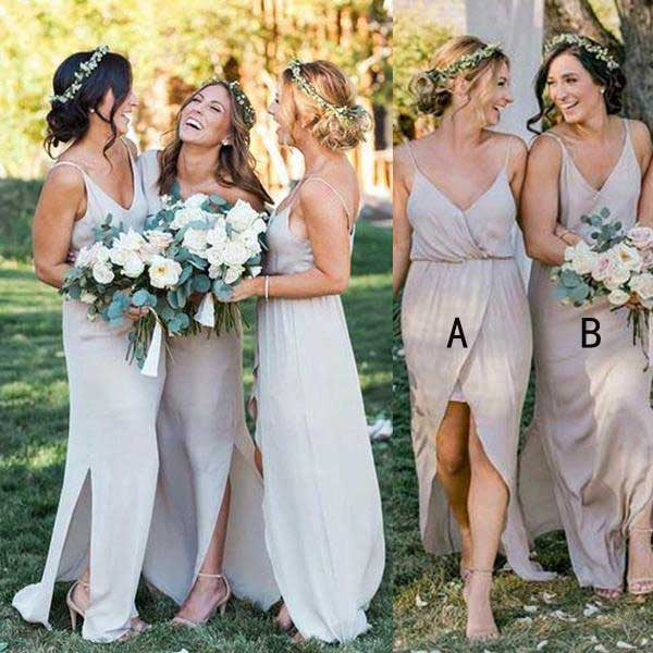 cheap satin bridesmaid dresses