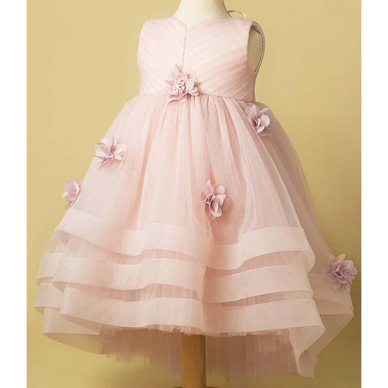 light peach flower girl dresses