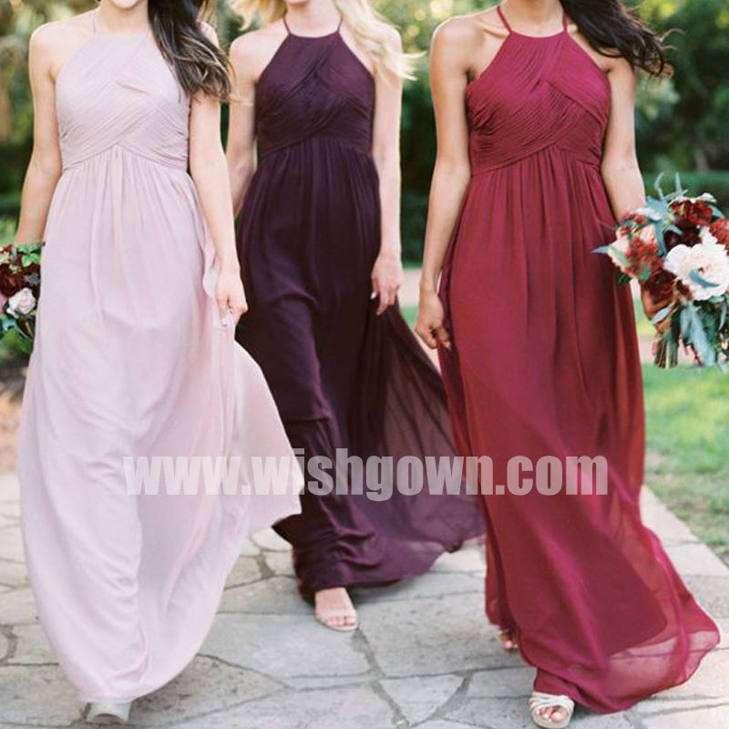 pink grecian bridesmaid dresses