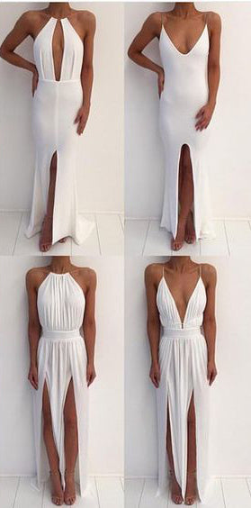 Simple Styles Ivory Sexy Cheap Beach Party Prom Dresses, SG149 – Wish Gown
