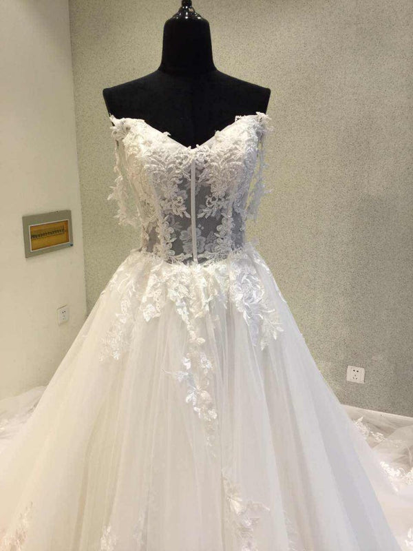 Online Popular Elegant Long Cheap Bridal Wedding Dress, WG684 – Wish Gown