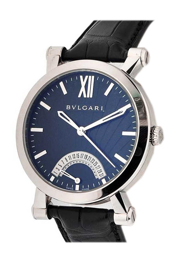 Bulgari 101706 SB42BSLDR SOTIRIO Series Retrograde Date in Steel |  WatchGuyNYC