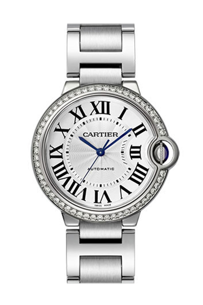 cartier ballon bleu watch with diamonds