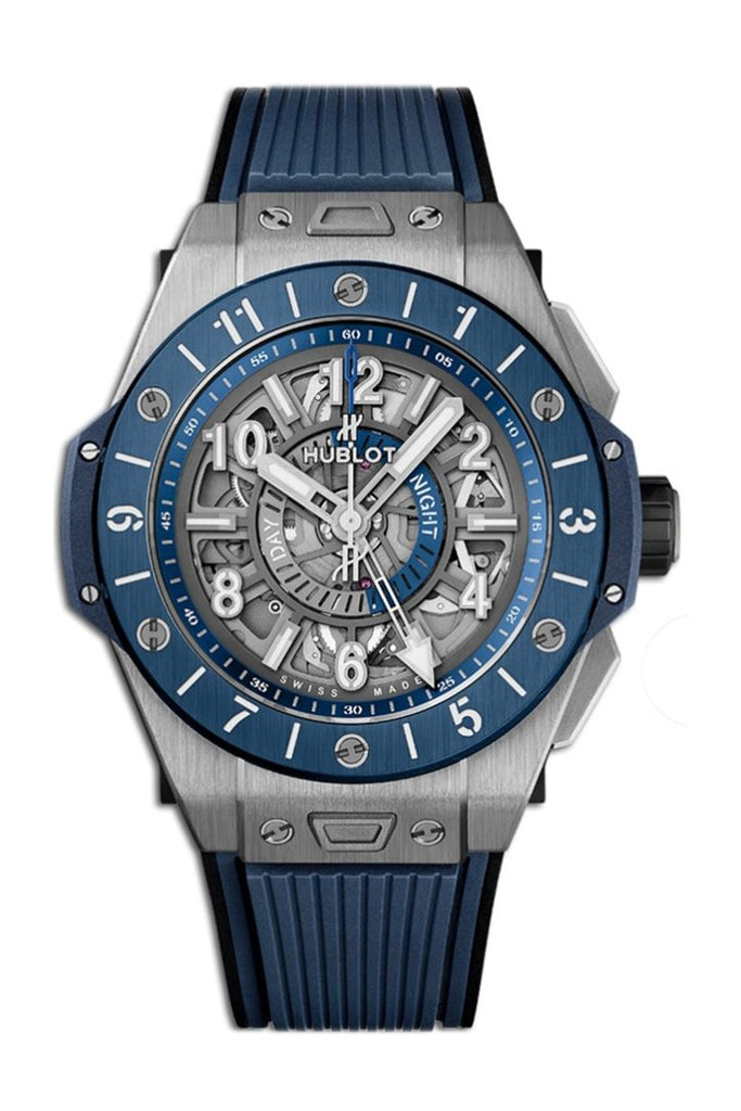 Krijt Gebruikelijk Broederschap Hublot Big Bang Unico Titanium Blue Ceramic GMT Men's Watch 471.NL.7112.RX  | WatchGuyNYC