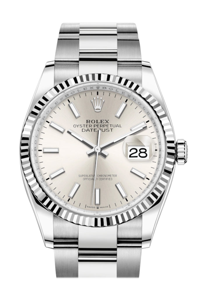 datejust 36 silver